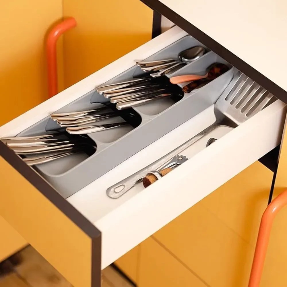 Joseph Joseph duo Gray Compact Cutlery Organiser | Set of 2